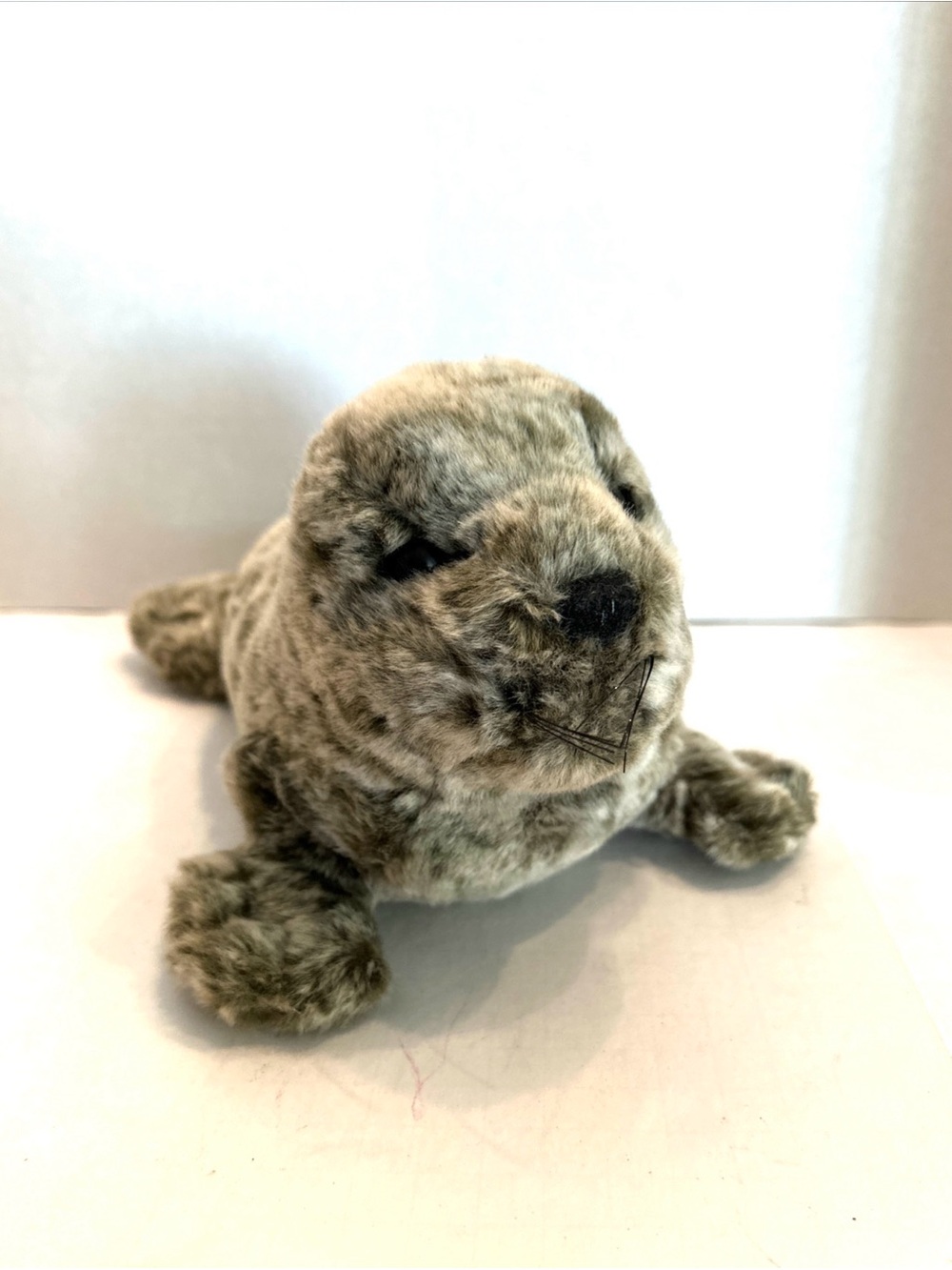 Realistic Speckled Monk Seal Cub Stuffed Animal - Soft Cuddly Marine Toy